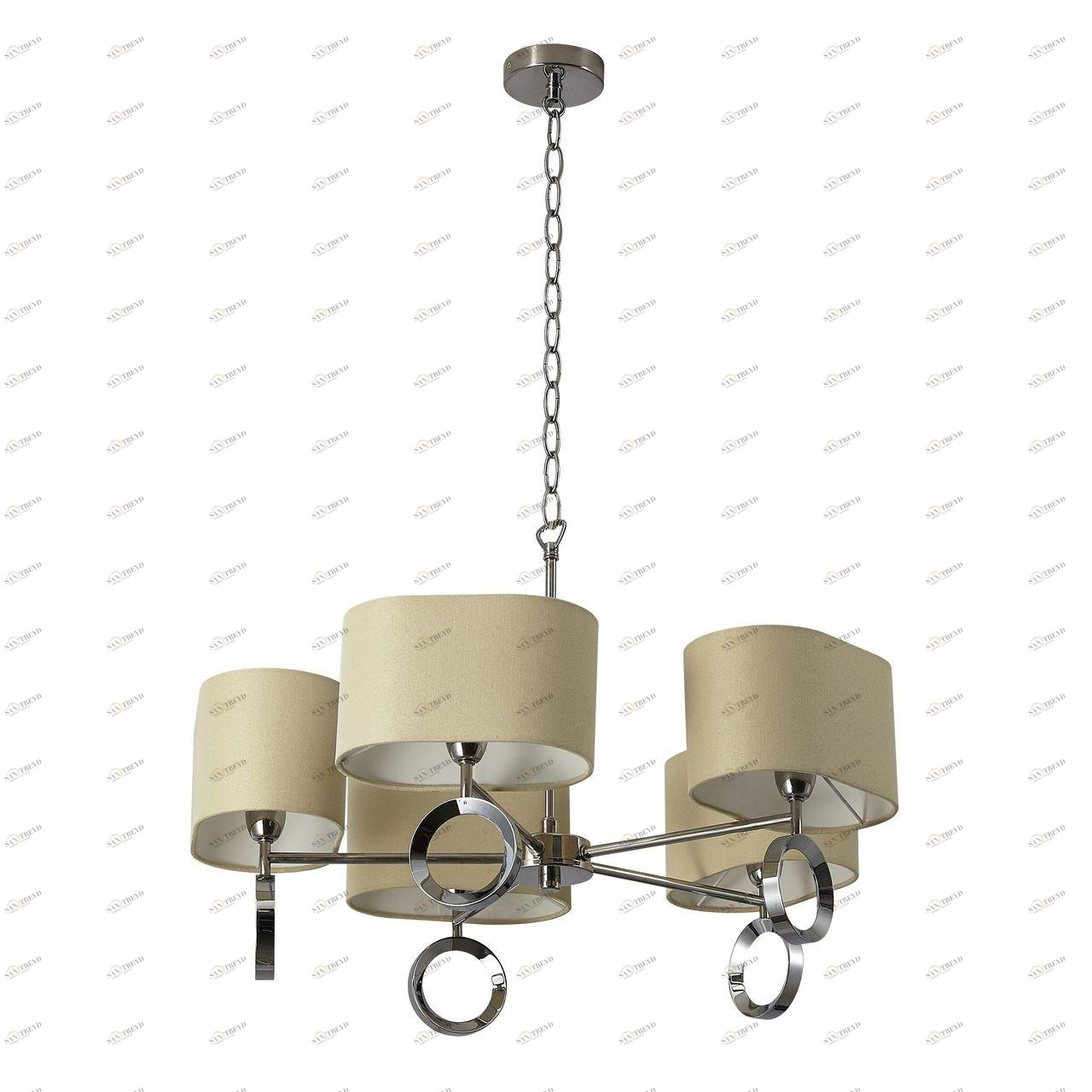 Подвесная люстра Divinare 4069/02 LM-5 DIVINARE ДИЗАЙНЕРСКИЕ 108098 Бежевый 