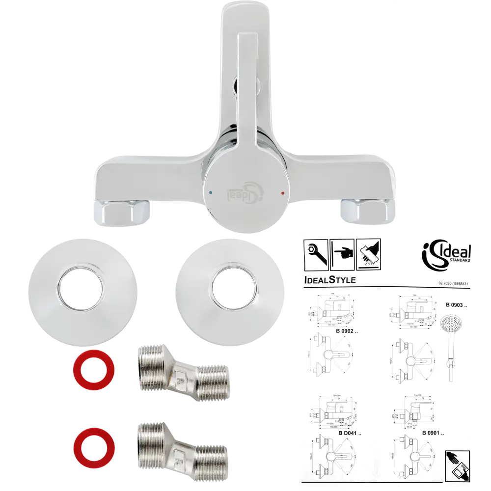 Смеситель для ванны Ideal Standard Idealstyle однорычажный цвет хром 82640750 STLM-2153927 - Вид №2