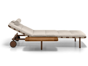 Лежак для сада с колесами