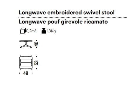 Мягкая спицевая подставка для ног MOROSO Longwave ARCH-00092037 - Вид №3