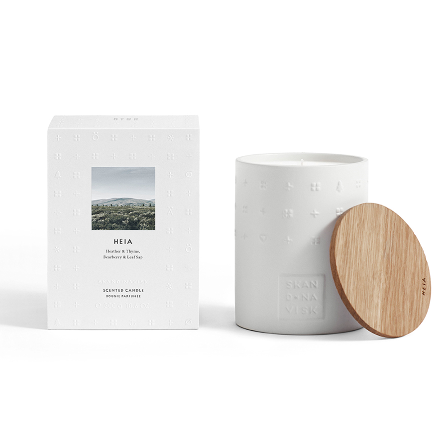 Свеча ароматическая HEIA с крышкой, керамика, 300 г S K A N D I N A V I S K SK1401 - Вид №1