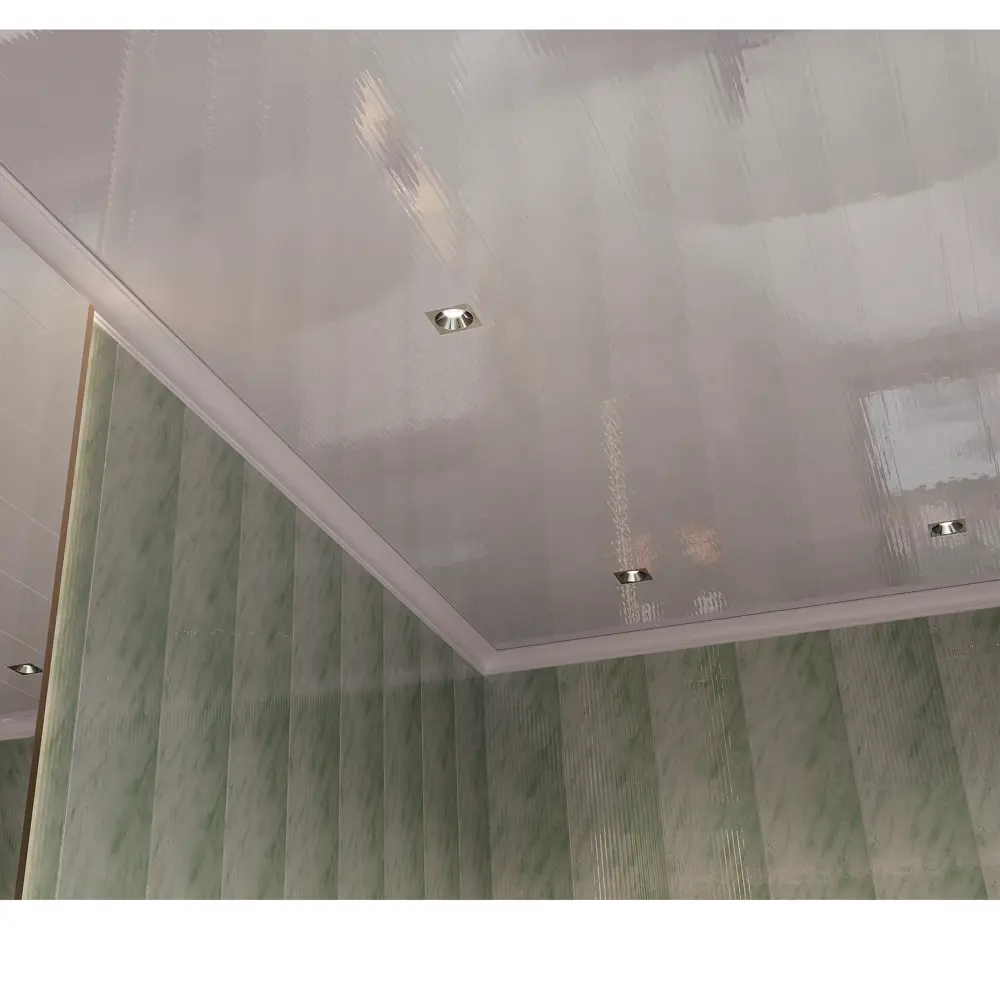 Стеновая панель ПВХ белый глянец 2700x250x10 мм 0.675 м² VENTA STLM-2066258 - Вид №2