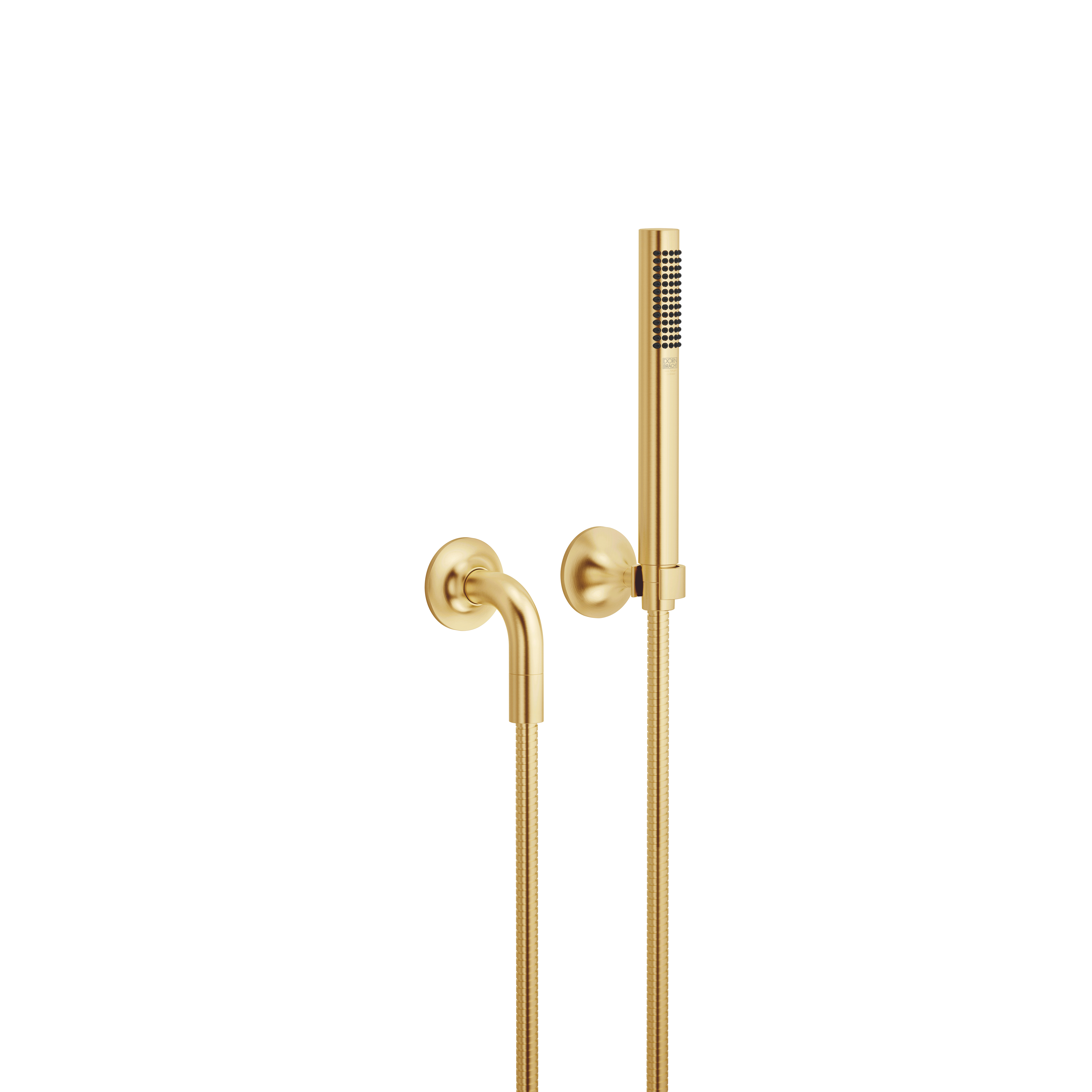 VAIA Набор для ручного душа с отдельными розетками - Brushed Durabrass (23-каратное золото) DornBracht 27808809-28