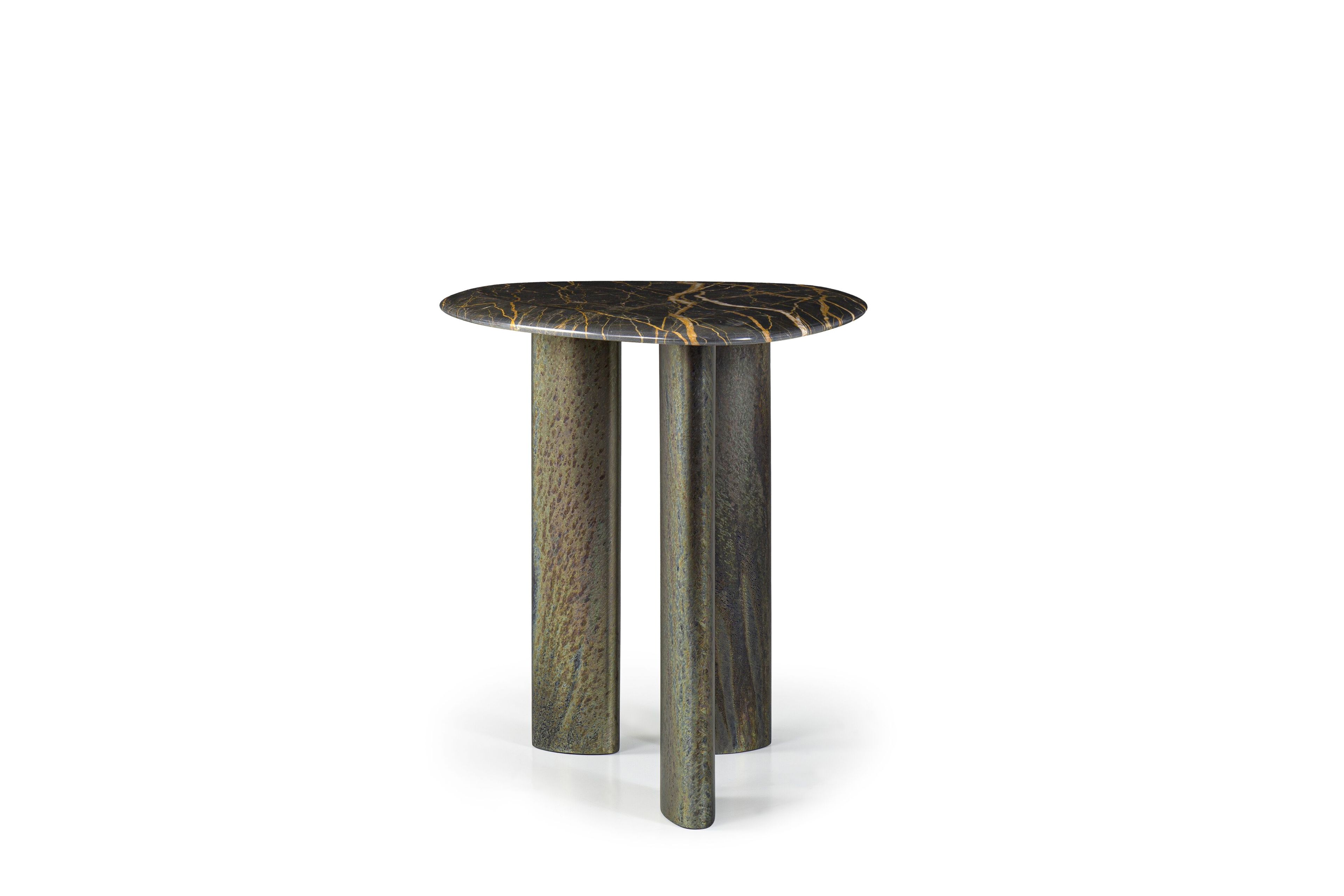 Журнальный столик из дерева и мрамора для гостиной Borzalino EGEO ARCH-00054382 - Вид №12