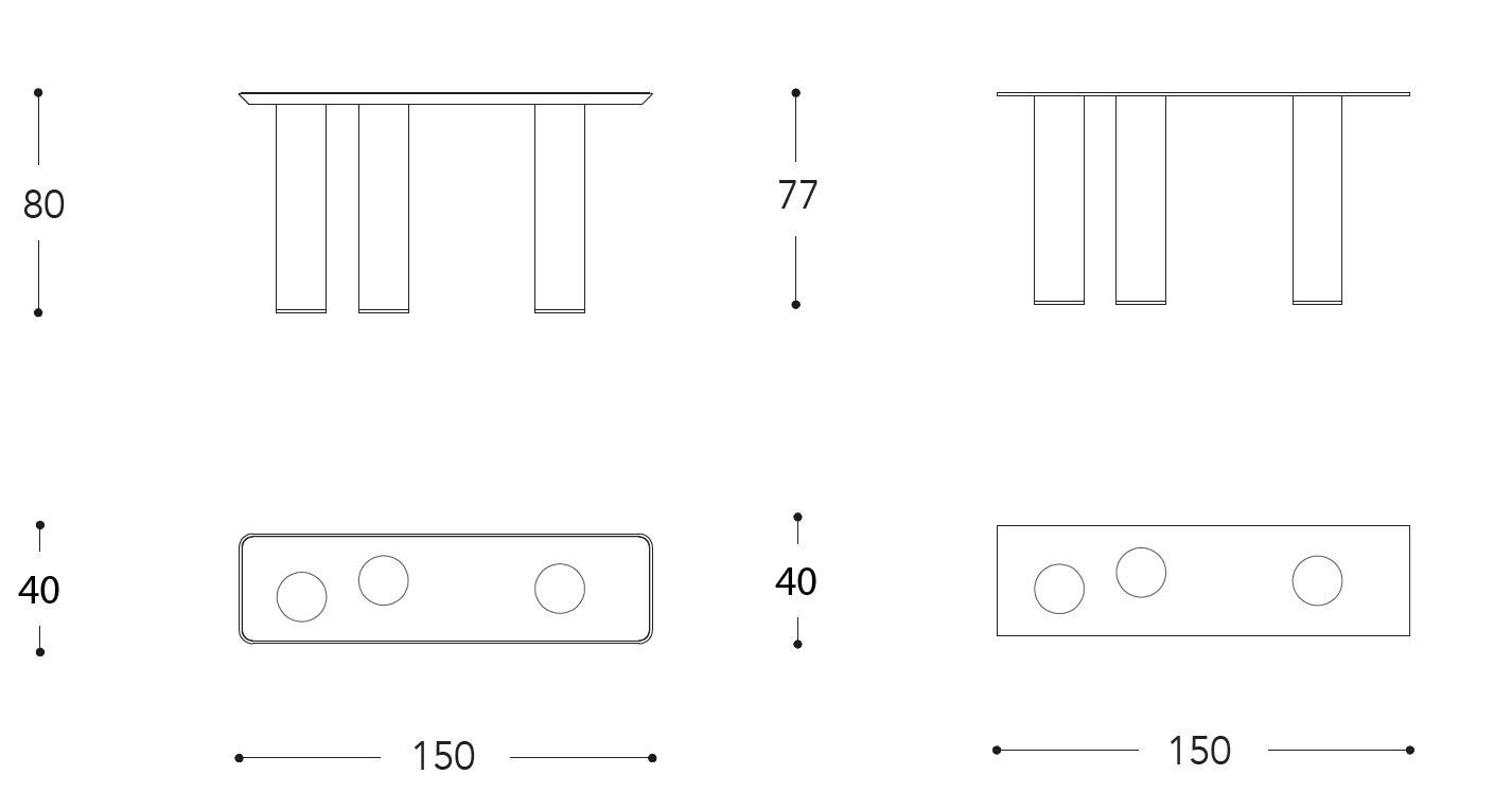 Прямоугольная консоль из боросиликатного стекла REFLEX Синьор дельи анелли ARCH-00077253 - Вид №2