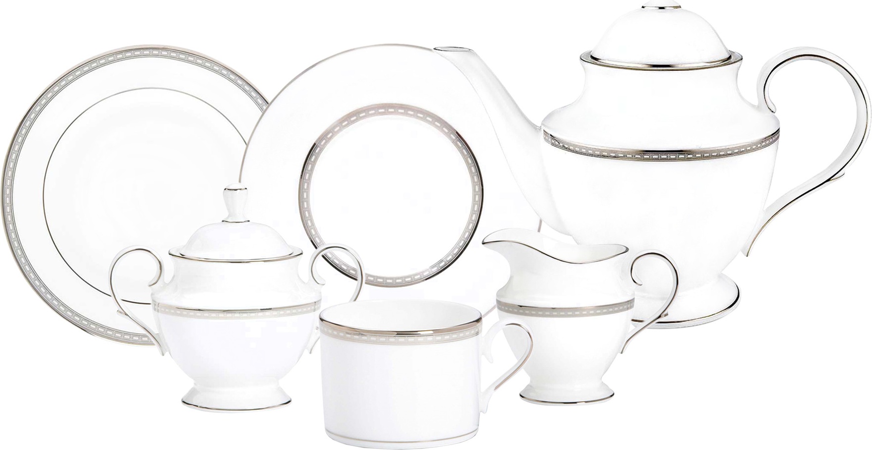 10667277 Lenox Сервиз чайный Lenox "Марри-Хилл" на 6 персон 21 предмет Фарфор костяной 