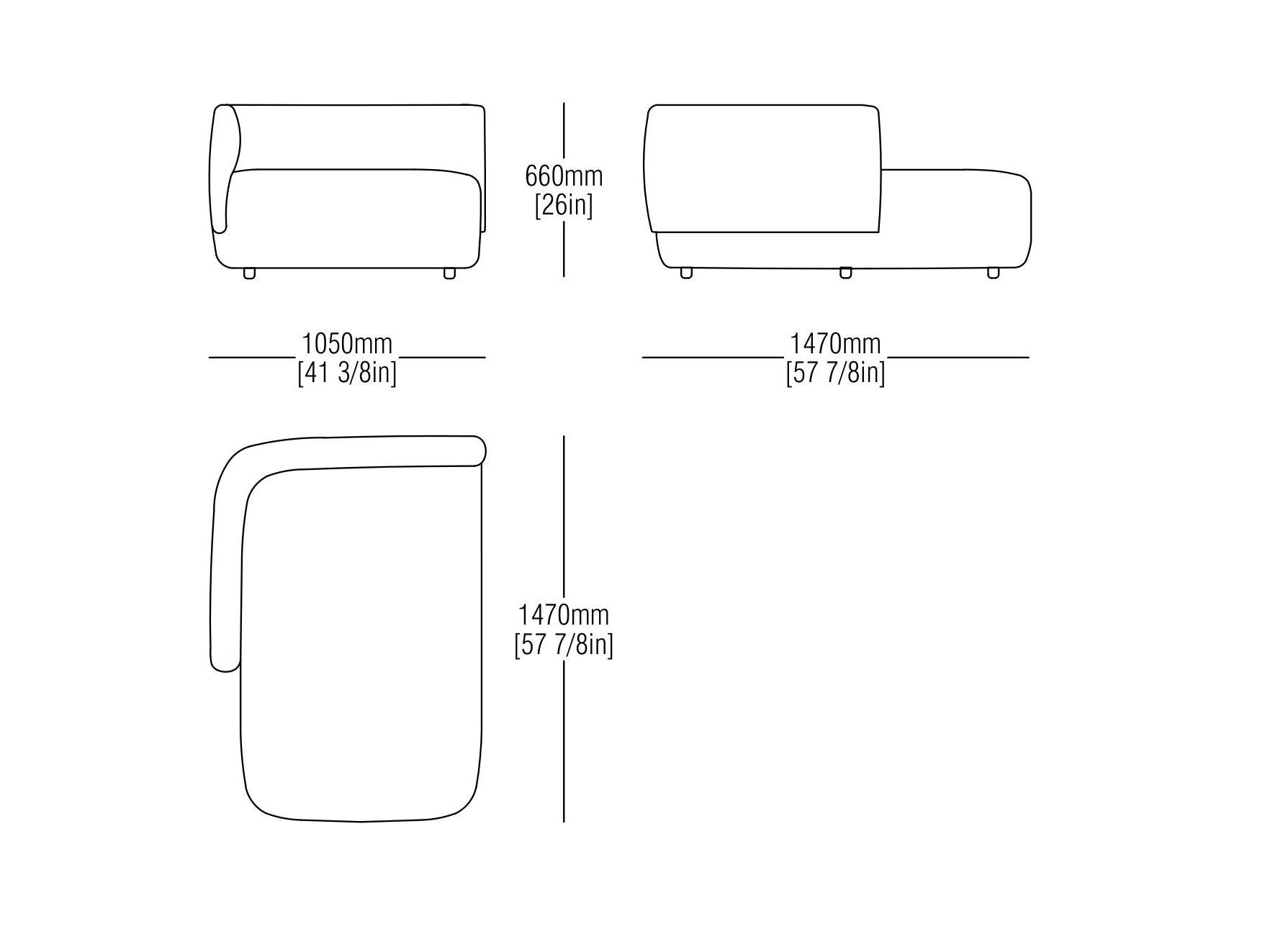 Модульный тканевый диван MisuraEmme Rosè ARCH-00066839 - Вид №16