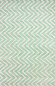 Ковер Zig Zag светло-голубой 1,6 2,3 м DOLLY CAPRETS ДИЗАЙНЕРСКИЕ, ЗИГ ЗАГ 015221 Белый;голубой