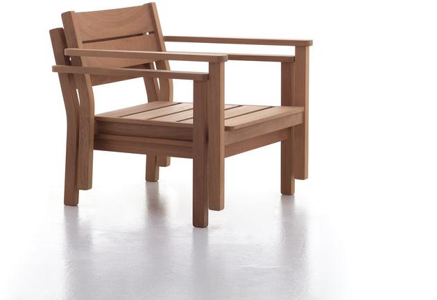 Very Wood Садовое кресло Iroko с подлокотниками Capri sun-id-1480952 - Вид №1