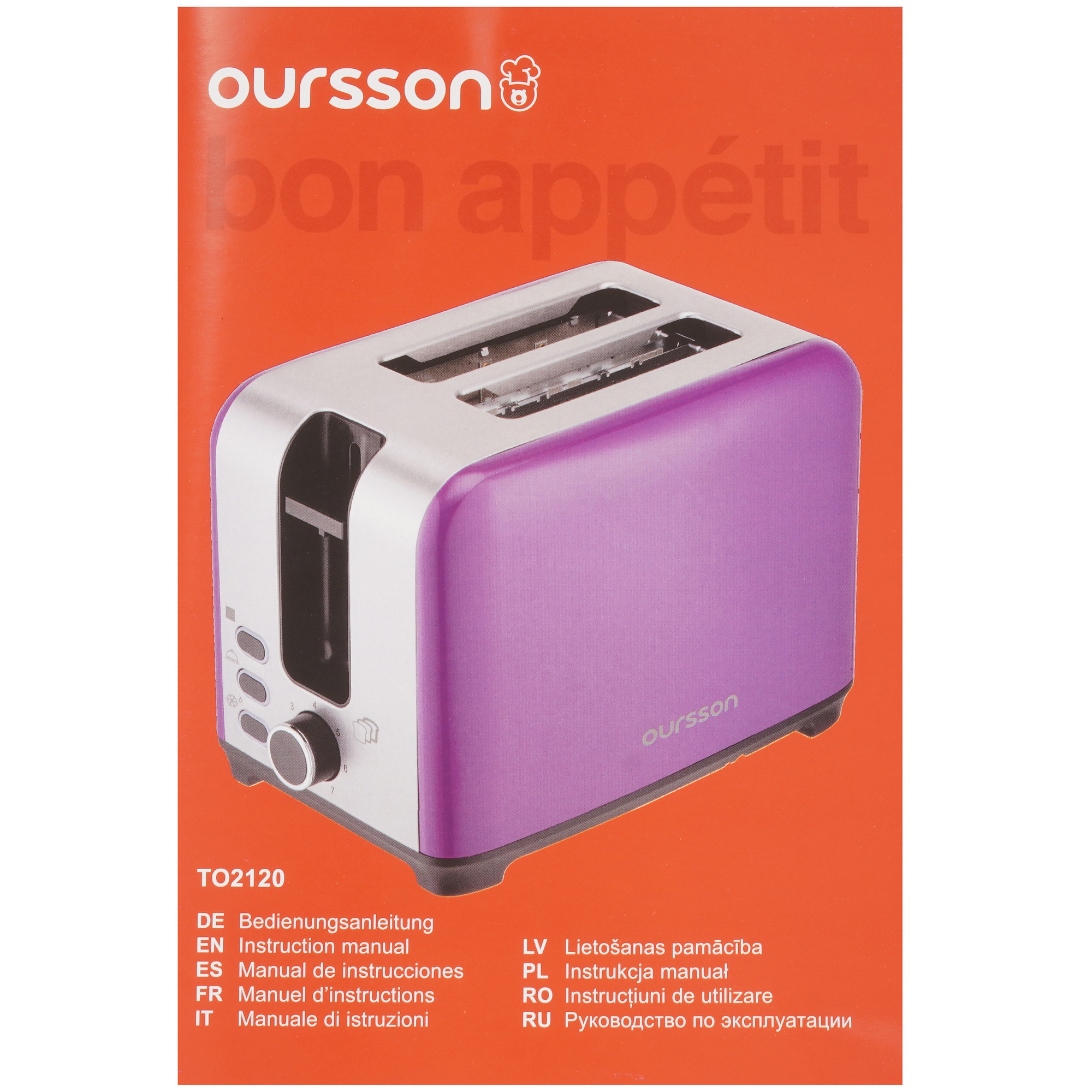 9912643 Тостер Oursson TO2120/RD красный STDN-0069212 - Вид №6