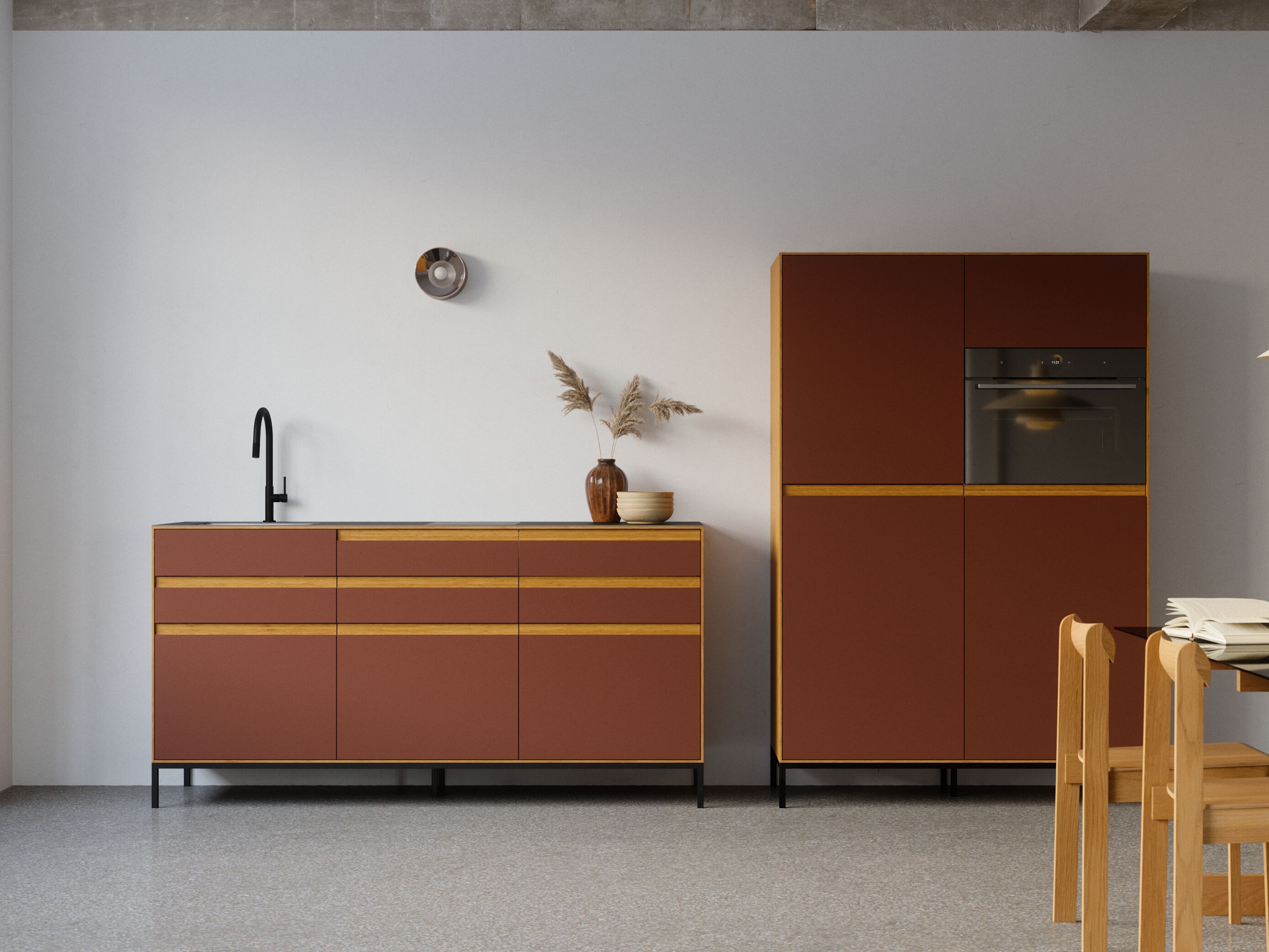 Встроенная кухня Neuvermoebelt TINY KITCHEN "OFFICE" ARCH-00071521 - Вид №1