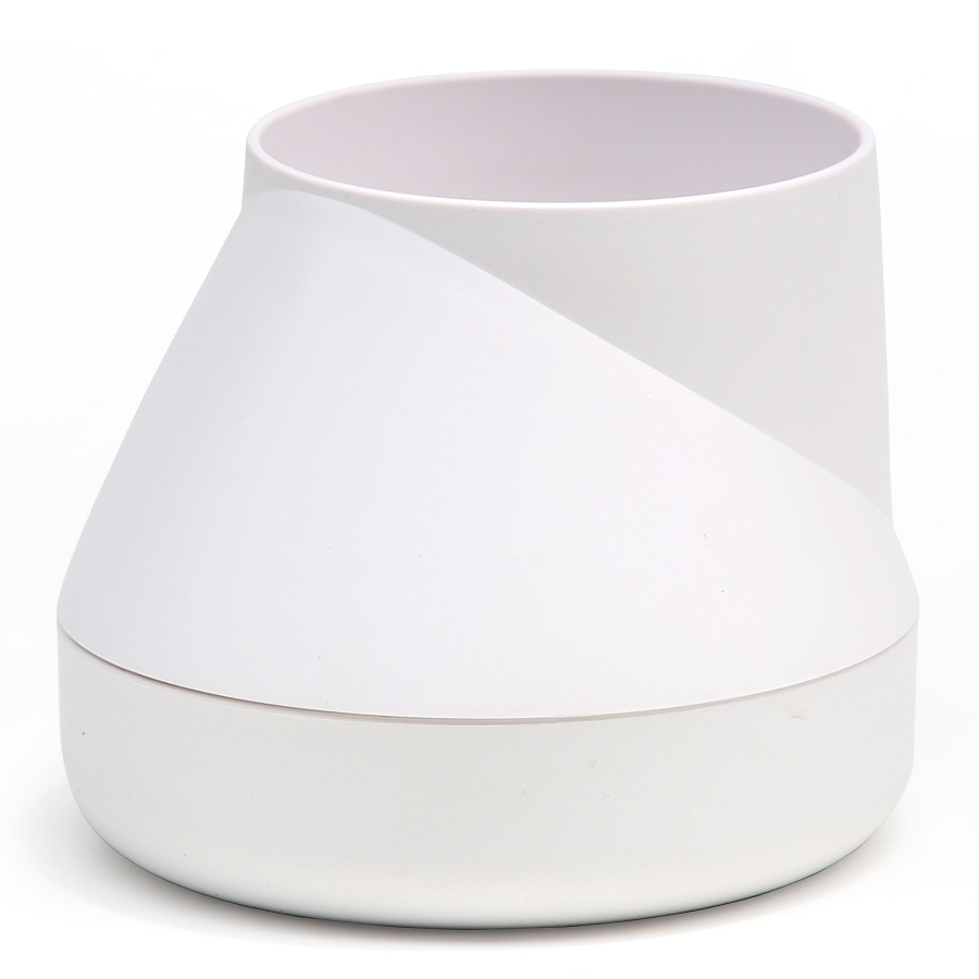 Горшок цветочный Hill Pot, маленький, белый Qualy QLX20001WH - Вид №8