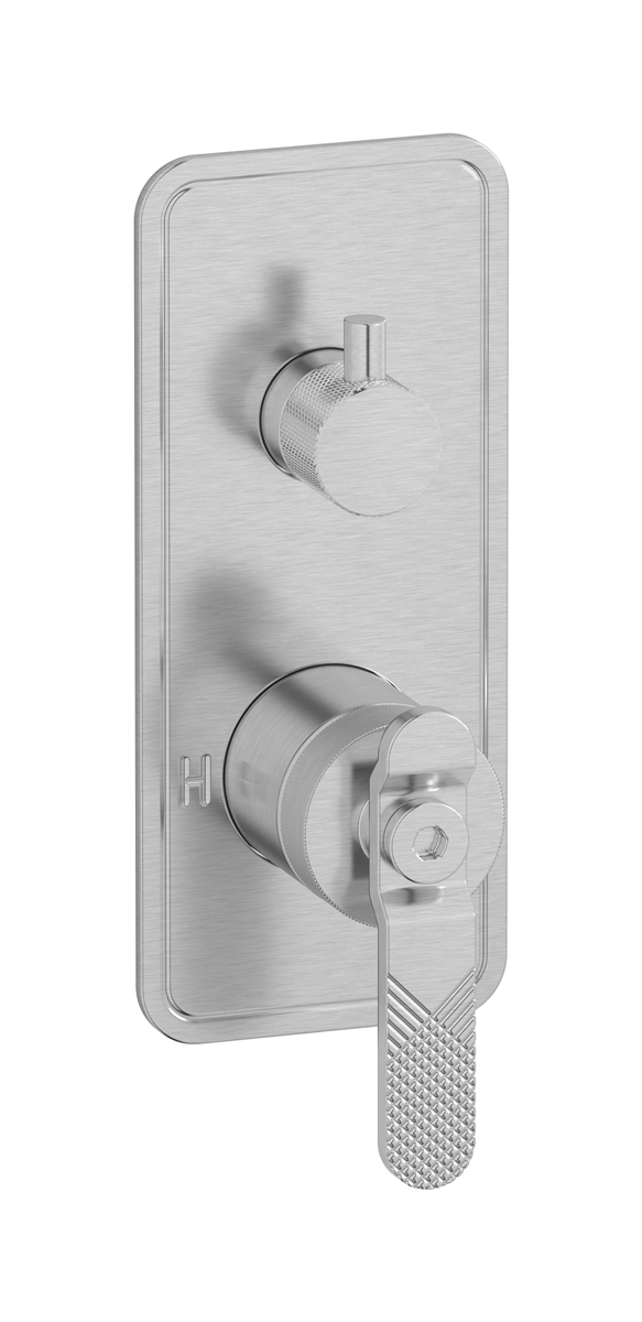 Внешние части встроенного в стену смесителя на 3 потребителя WE ARE IB b2312ss Brushed Nickel Bold