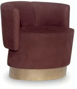 BAXTER Кресло в коже Anais