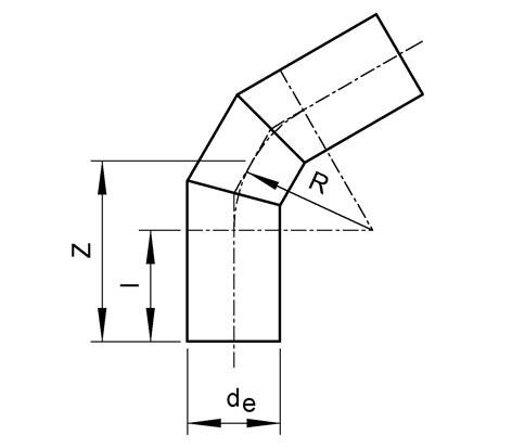 SANIT 775020106 Сегментная арка 60 °, РР, SDR 11, длинный сварной  - Вид №1