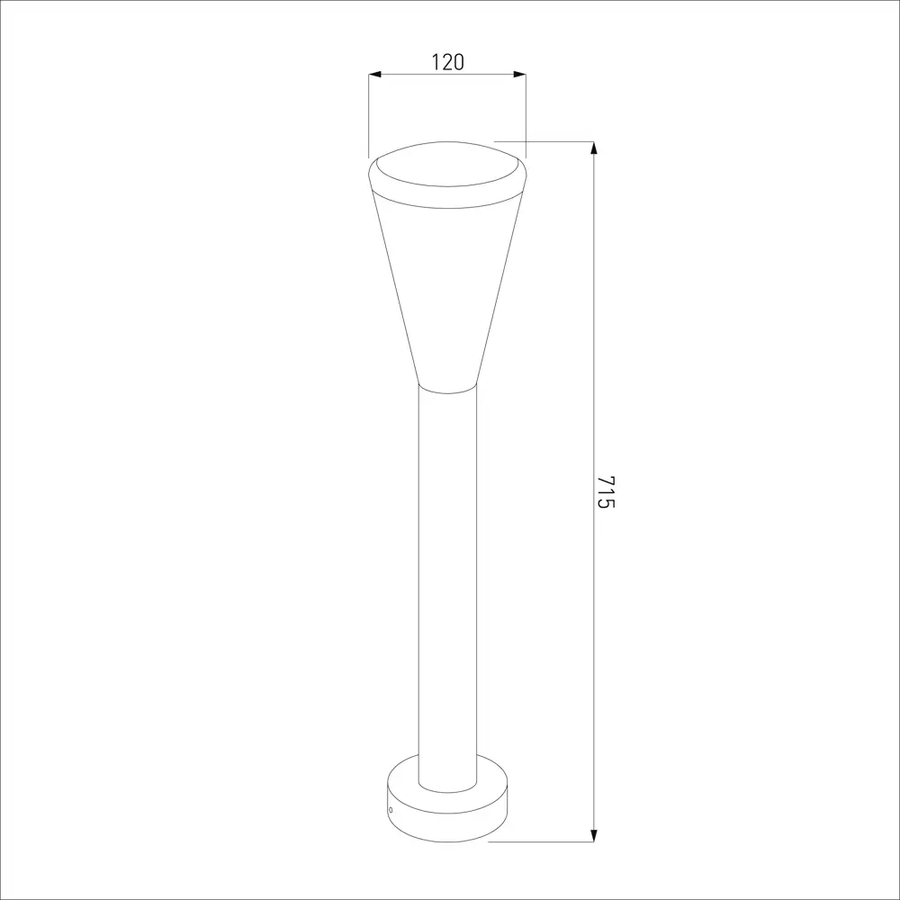 Светильник уличный Elektrostandard Techno 1417 1xE27x60W IP54, цвет черный 85177229 STLM-2172566  - Вид №5