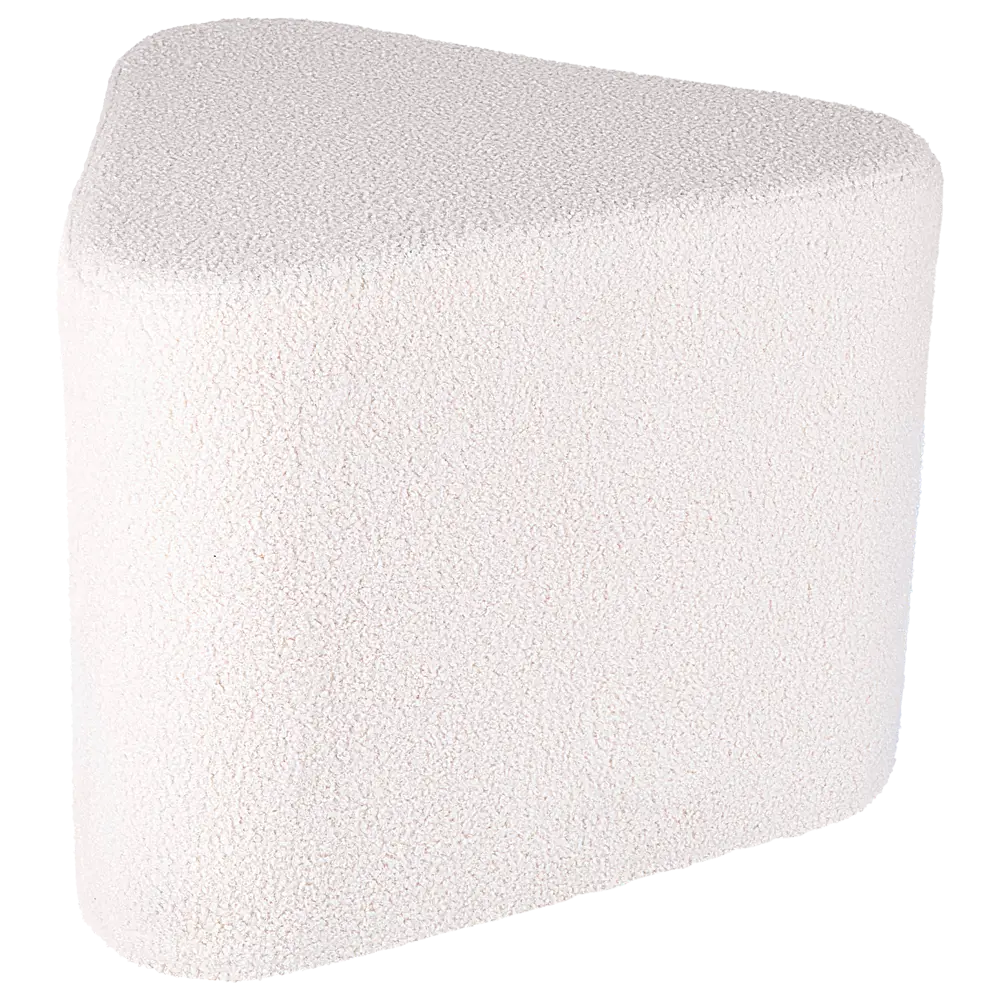 Santreyd Пуф треугольный букле молочно-кремовый 45×38 см 89392878 STLM-1465852