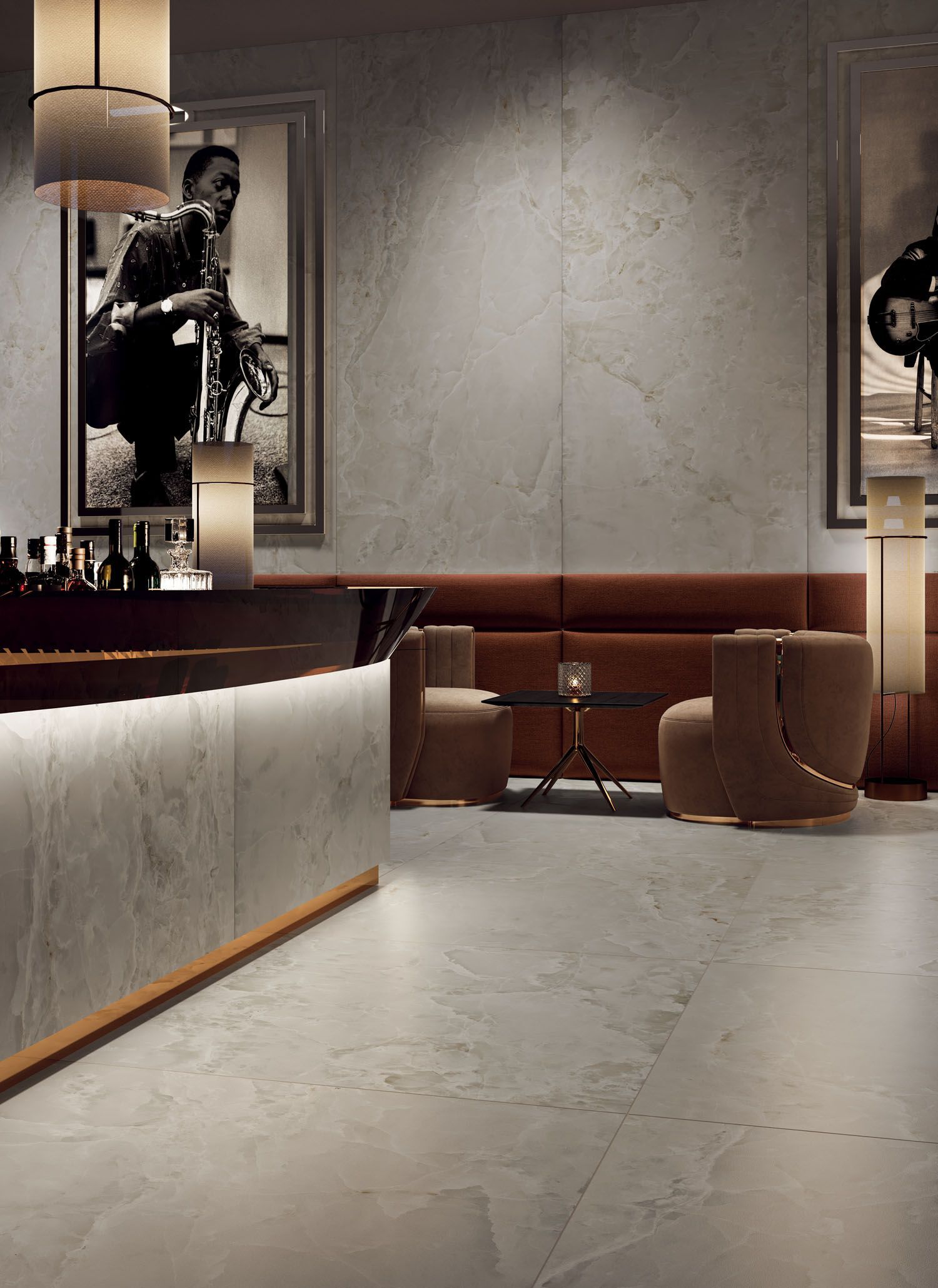 Керамогранит / напольное покрытие из ламинированного керамогранита с мраморным эффектом COTTO D'ESTE Starlight ARCH-00055203 - Вид №4