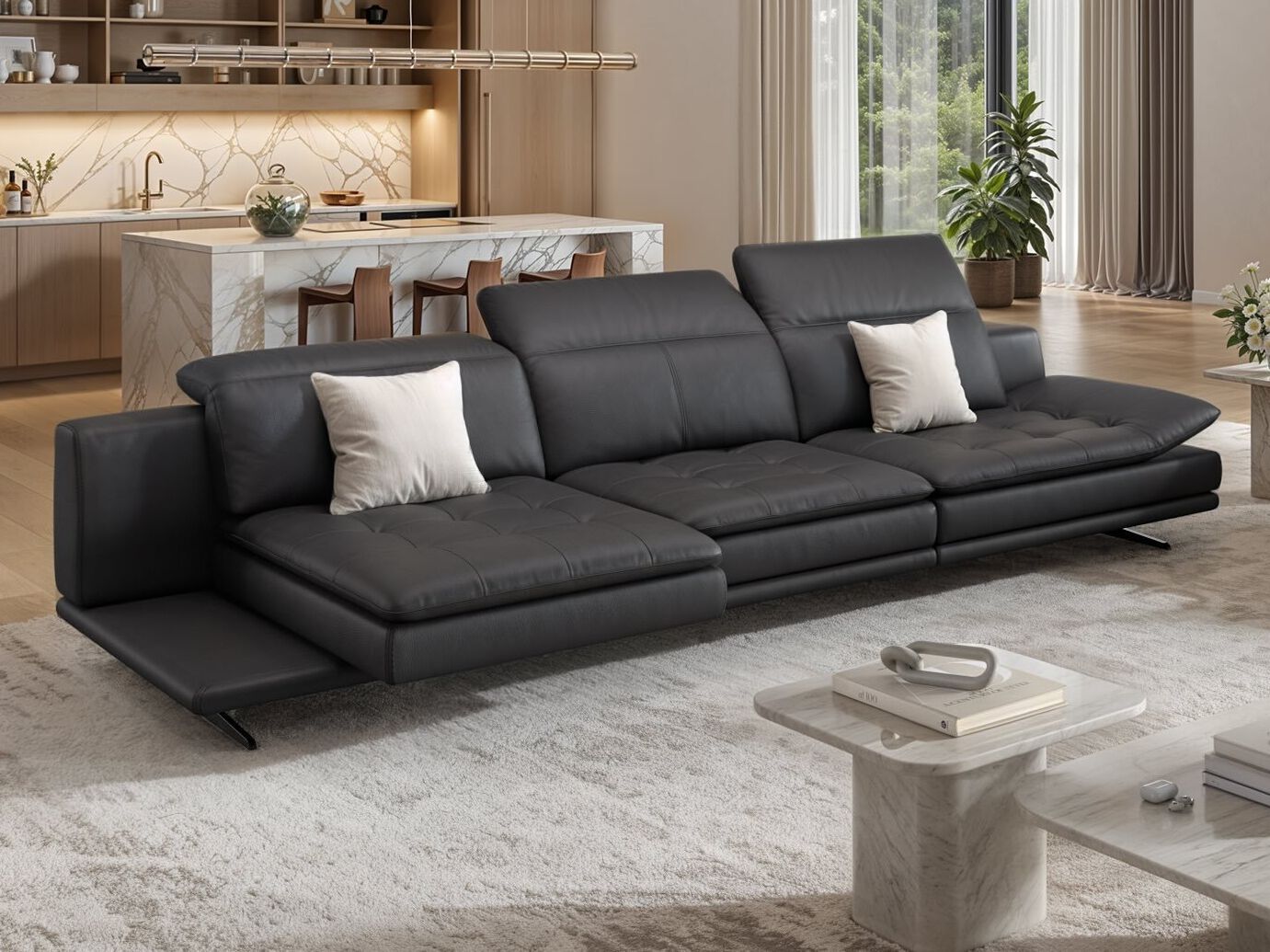 3-местный кожаный диван Sofanella Ницца ARCH-00121270 - Вид №7