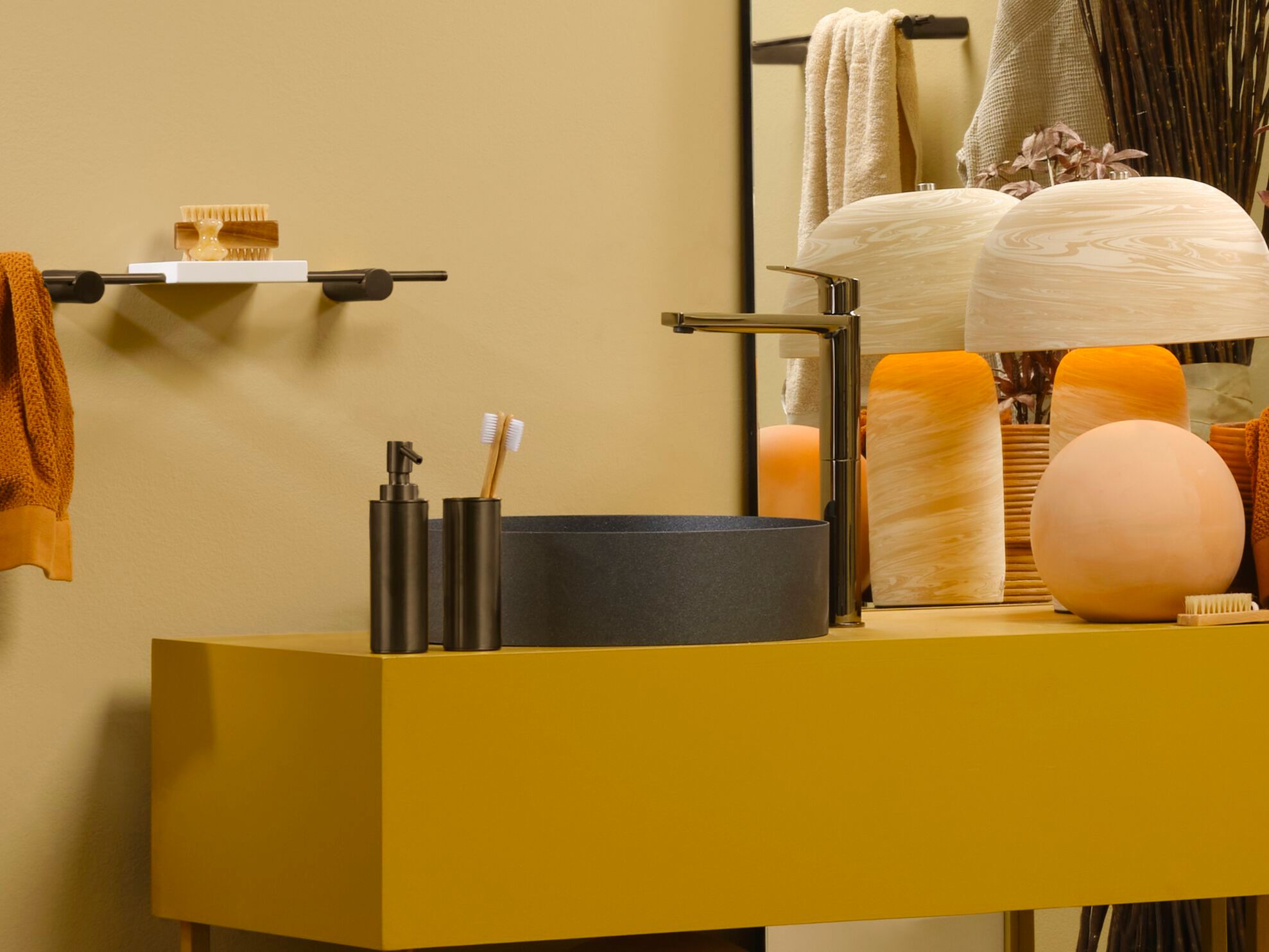 Смеситель для раковины с одной ручкой из латуни Ritmonio Haptic S ARCH-00035136 - Вид №3