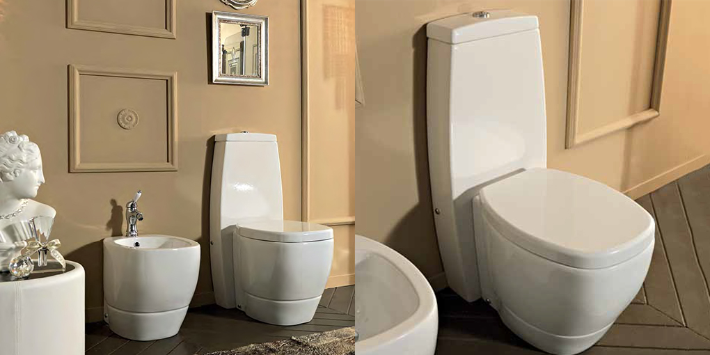 CERWVASP Приставной унитаз напольный Белый Eurodesign WIND Италия - Вид №1