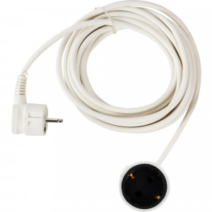 18373500 Удлинитель с заземлением для маломощной техники 1 розетка 5 м цвет белый