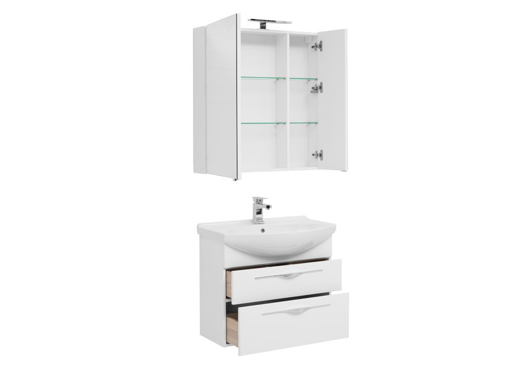 Мебель для ванной Aquanet Ирвин 75 белый 00210253 - Вид №1