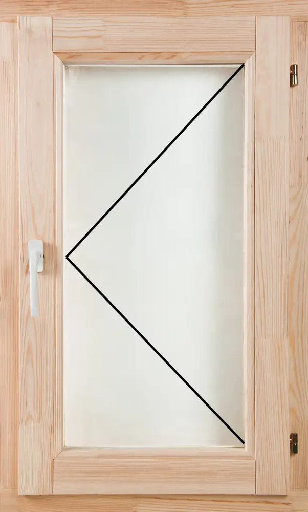Santreyd Окно деревянное одностворчатое из сосны с однокамерным стеклопакетом 15048402