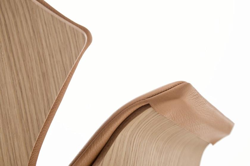 BassamFellows Кресло из дерева с подлокотниками Petal Cb-295 - Вид №6