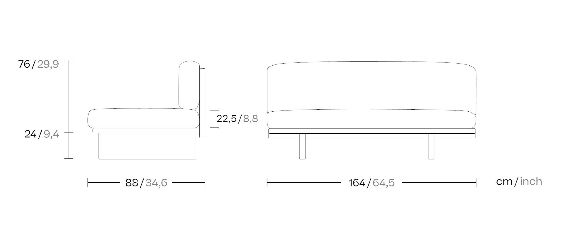 Тканевый модульный садовый диван Kettal сетка ARCH-00038702 - Вид №5
