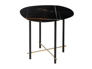 Круглый мраморный журнальный столик