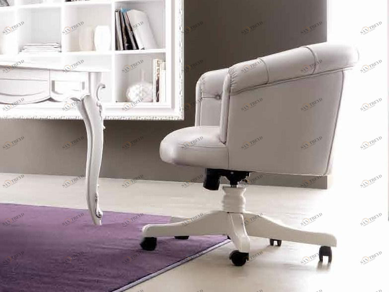 CorteZari Поворотное кожаное кресло с 5 спицами Armonia sun-id-1473457