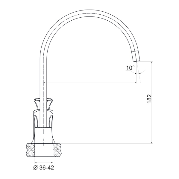 35-03P EPSILON  Смеситель для кухни  ARGO kran  - Вид №1