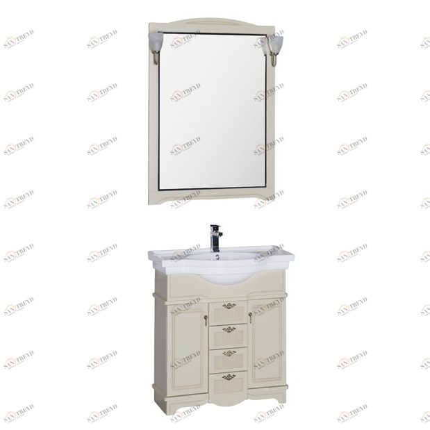 Комплект мебели Aquanet Луис 90 бежевый 00176644