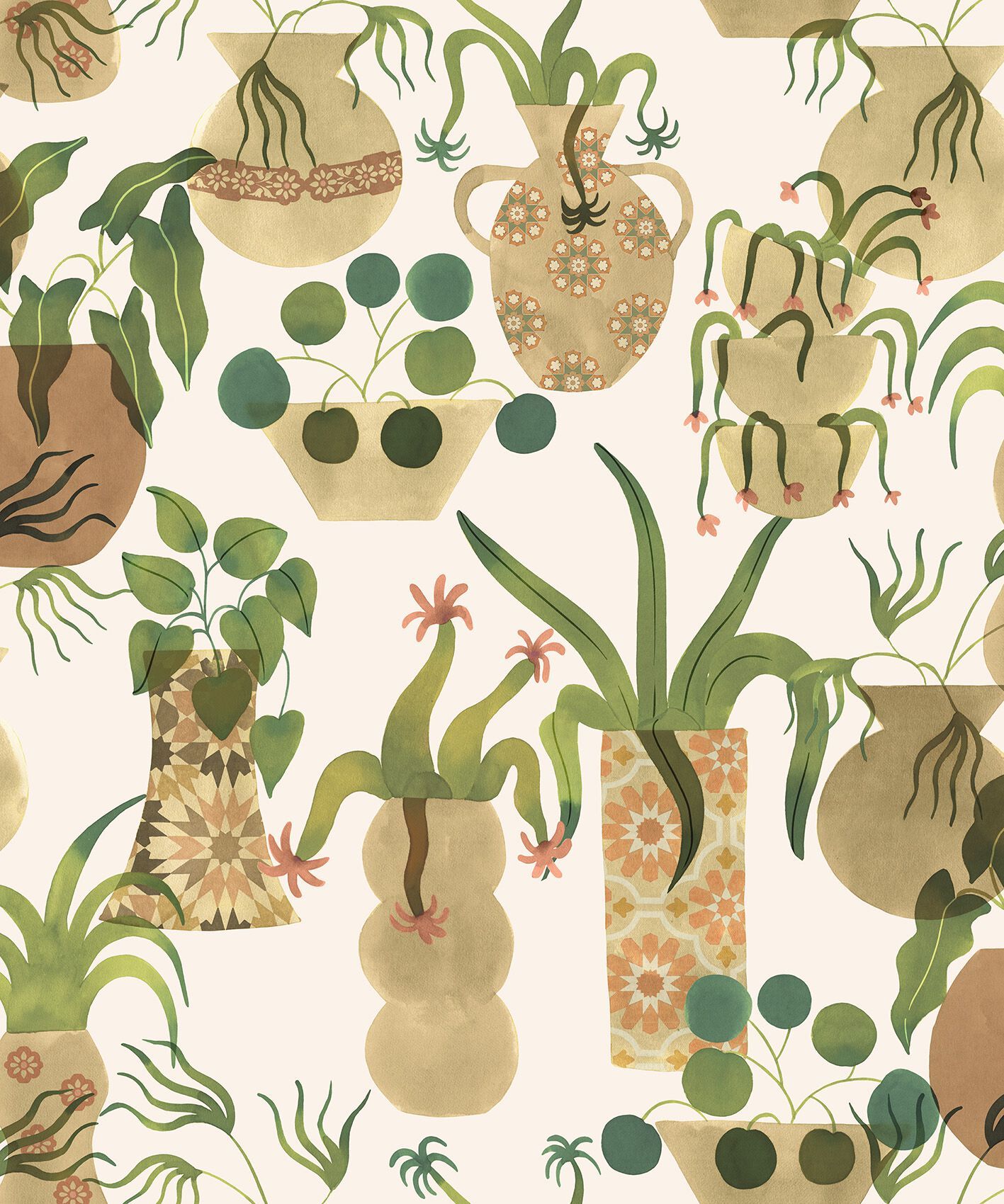 Обои с цветочными мотивами Jannelli&Volpi ANFORE ARCH-00075015