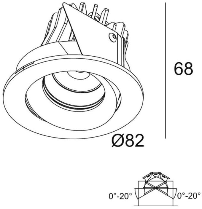 Delta Light Светодиодный точечный светильник на потолок Miniaturization sun-id-1469099 - Вид №1