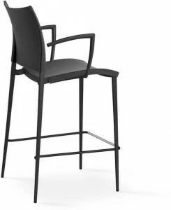 Desalto Высокий кожаный табурет с подлокотниками Sand