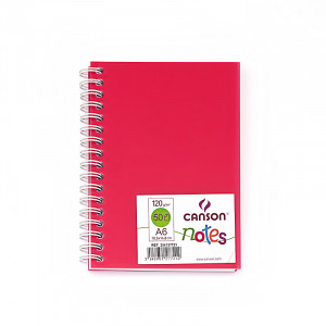204127721 Блокнот для графики 120 г/м2 А6 10.5 х 14.8 см на спирали 50 л. розовая Canson
