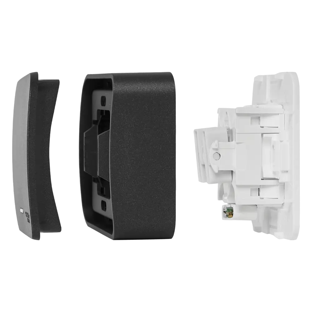 Выключатель накладной Schneider Electric Blanca 1 клавиша цвет антрацит SYSTEME ELECTRIC STLM-2127039 - Вид №5