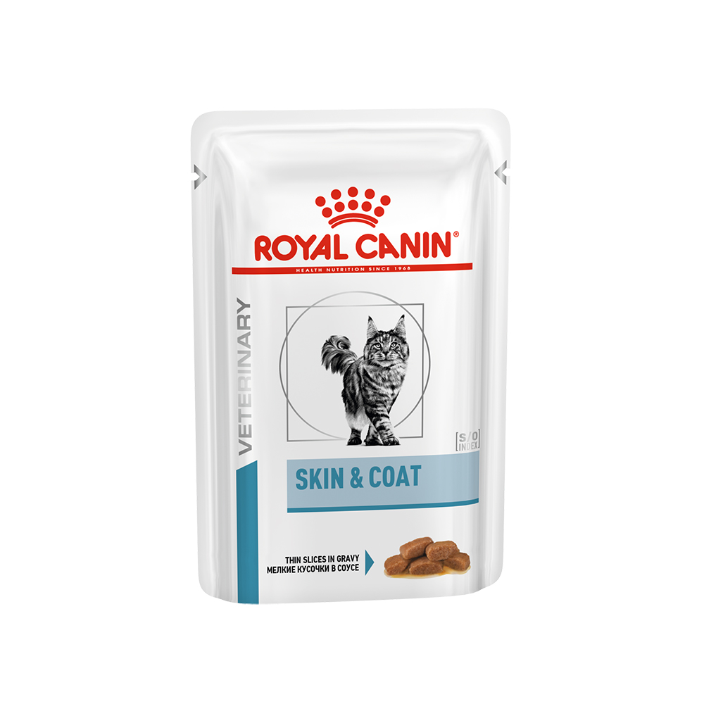ПР0050018 Корм для кошек Vet Skin & Coat пауч 85г ROYAL CANIN 
