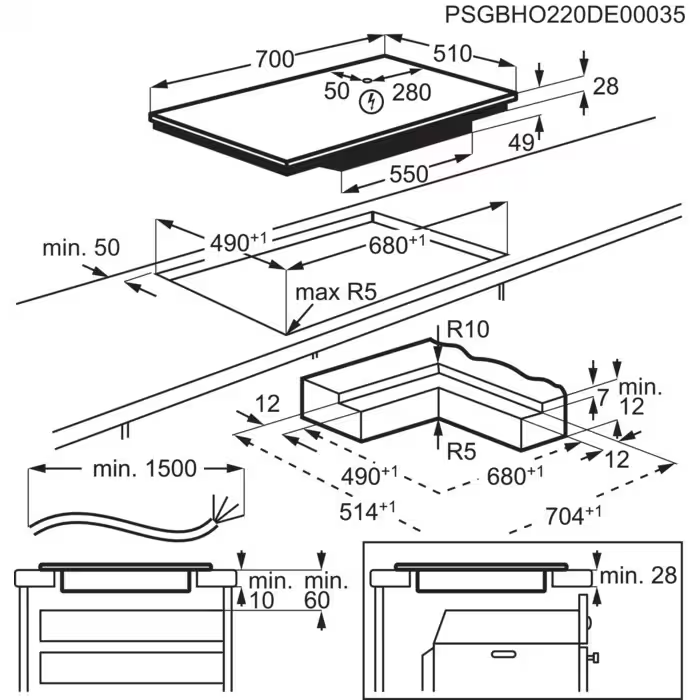9124758 Индукционная варочная поверхность AEG IKE74471IB STDN-0140661 - Вид №2