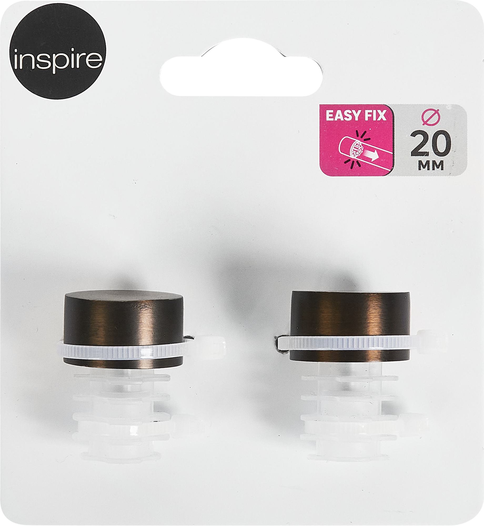 Наконечник для карниза INSPIRE античная медь 20 см (2 шт) 85186718 STLM-0059632 - Вид №1