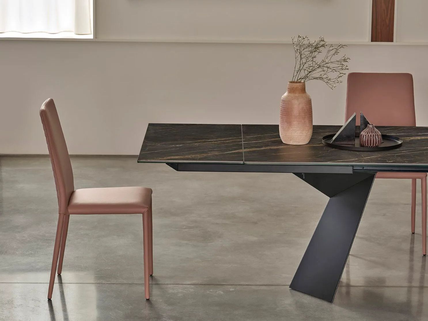 Прямоугольный выдвижной стол из стали и SuperMarmo Bontempi Casa FIANDRE ARCH-00151780 - Вид №2