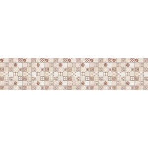 90739586 Стеновая панель Rukus Бежевая плитка 244x60x0.4 см МДФ цвет бежевый STLM-1340551