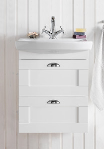 1751420 Life 600 M Шкаф Для Умывальника И Передняя Рама Ящика ... Hafa  Белый