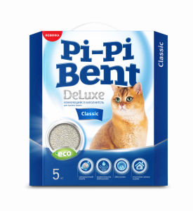 ПР0045580 Наполнитель для кошачьего туалета DeLuxe Classic 5кг PI-PI BENT