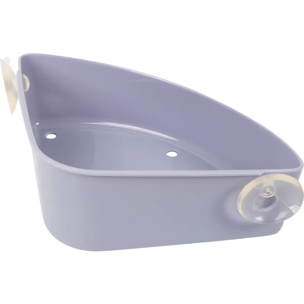 Полка на присосках Berossi Krita угловая цвет серо-фиолетовый STLM-2208880 - Вид №3