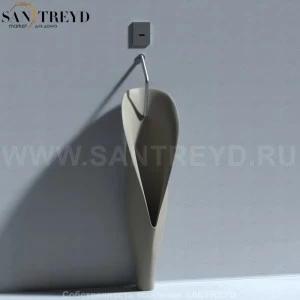 473081 Настенный писсуар, уринал с мушкой Kerasan Artwork