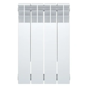 Радиатор секционный Oasis Bimetal 500/80 4 секции боковое подключение биметалл белый 86283587 STLM-2126119