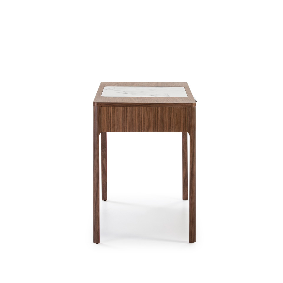 Письменный стол с ящиком деревянный с мраморной отделкой CP1806-DK от Angel Cerda ANGEL CERDA  321214 Орех;коричневый  - Вид №3